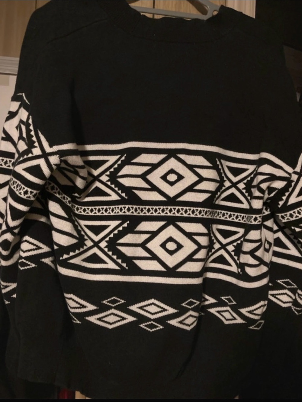 Forever 21 Men’s XL Black/White Cardigan - Picture 3 of 3